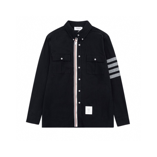 Thom Browne TB Shirts Long Sleeved For Unisex #1237326 $64.00 USD, Wholesale Replica Thom Browne TB Shirts