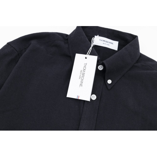 Replica Thom Browne TB Shirts Long Sleeved For Unisex #1237332 $56.00 USD for Wholesale