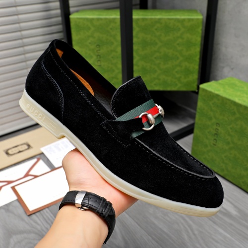 Replica Gucci Oxfords Shoes For Men #1237345 $115.00 USD for Wholesale