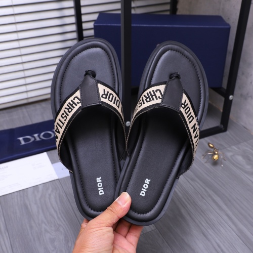 Replica Christian Dior Slippers For Men #1237394 $42.00 USD for Wholesale