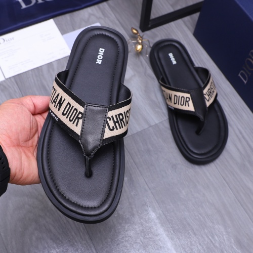 Replica Christian Dior Slippers For Men #1237394 $42.00 USD for Wholesale