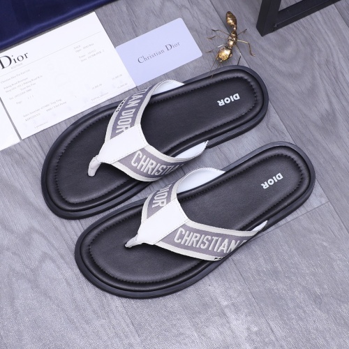 Replica Christian Dior Slippers For Men #1237401 $42.00 USD for Wholesale