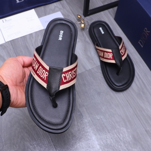 Replica Christian Dior Slippers For Men #1237402 $42.00 USD for Wholesale