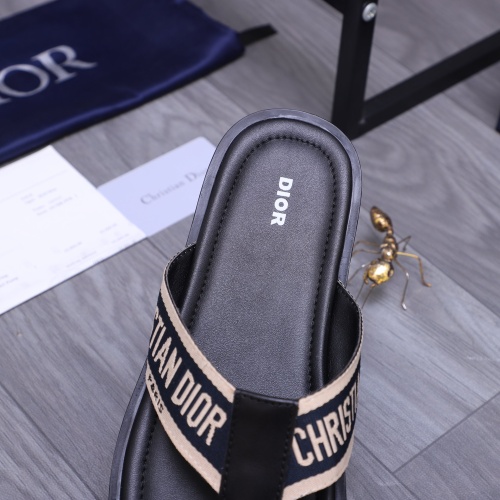 Replica Christian Dior Slippers For Men #1237405 $42.00 USD for Wholesale