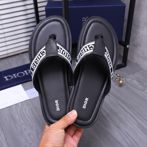 Replica Christian Dior Slippers For Men #1237408 $42.00 USD for Wholesale