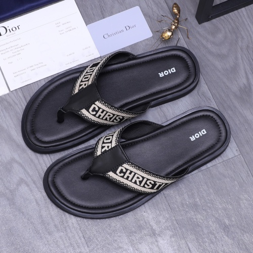 Replica Christian Dior Slippers For Men #1237409 $42.00 USD for Wholesale