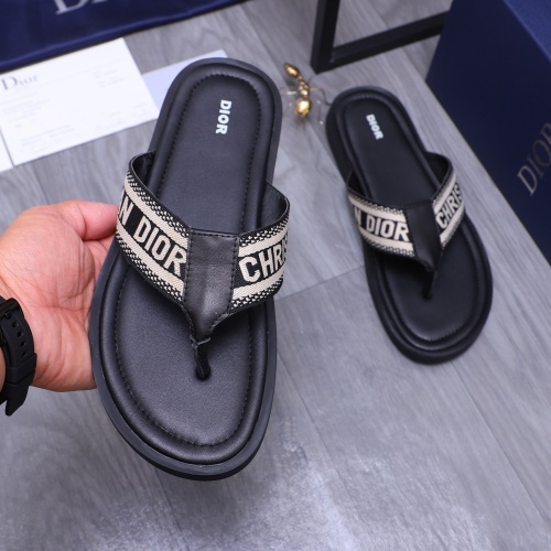 Replica Christian Dior Slippers For Men #1237409 $42.00 USD for Wholesale