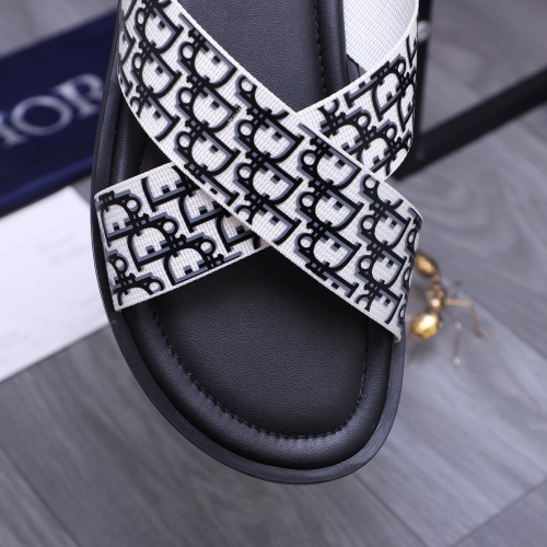 Replica Christian Dior Slippers For Men #1237410 $42.00 USD for Wholesale