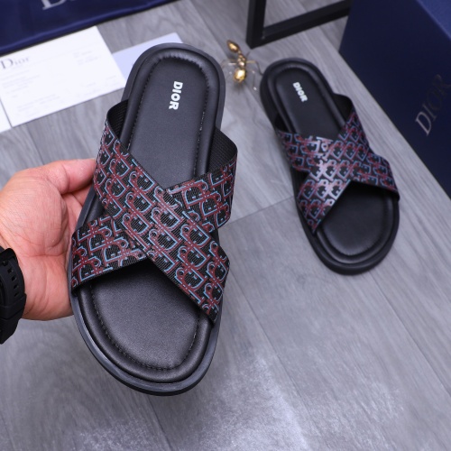 Replica Christian Dior Slippers For Men #1237412 $42.00 USD for Wholesale