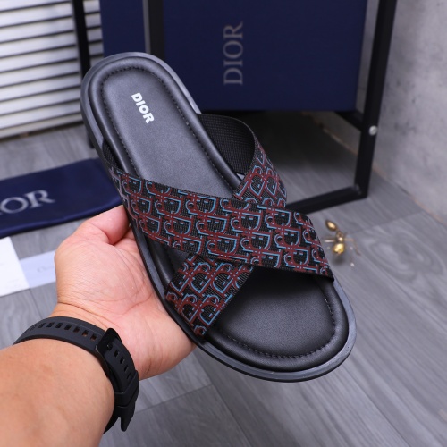 Replica Christian Dior Slippers For Men #1237412 $42.00 USD for Wholesale