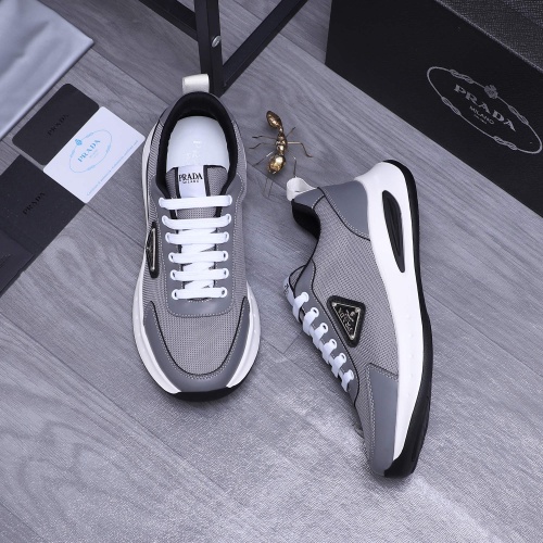 Replica Prada Casual Shoes For Men #1237444 $80.00 USD for Wholesale