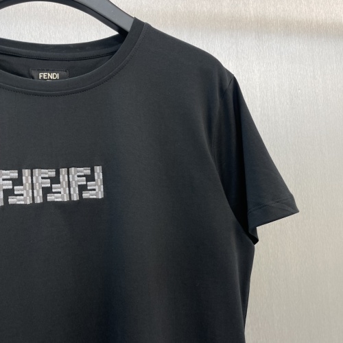 Replica Fendi T-Shirts Short Sleeved For Unisex #1237453 $45.00 USD for Wholesale