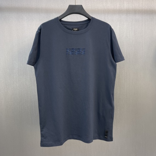 Fendi T-Shirts Short Sleeved For Unisex #1237454 $45.00 USD, Wholesale Replica Fendi T-Shirts