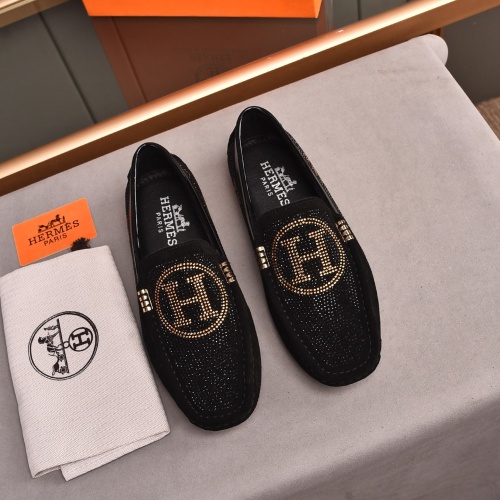 Hermes Leather Shoes For Men #1237485 $76.00 USD, Wholesale Replica Hermes Leather Shoes