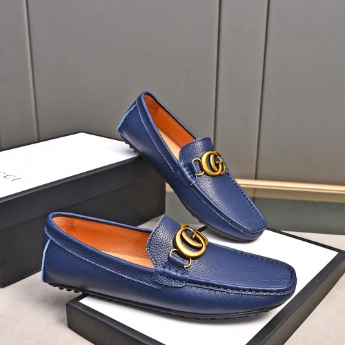 Replica Gucci Oxfords Shoes For Men #1237489 $76.00 USD for Wholesale