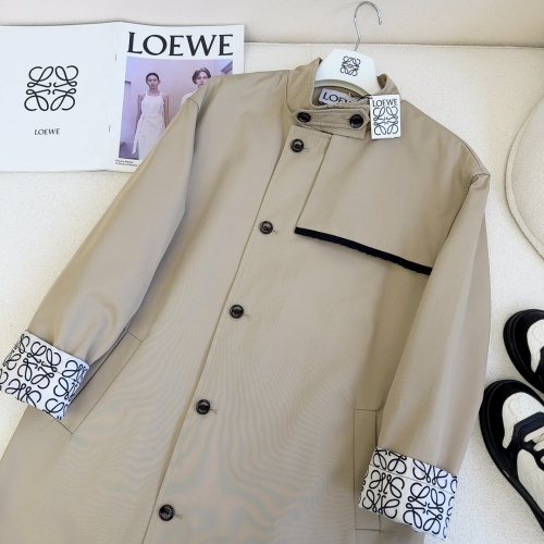 Replica LOEWE Coat Long Sleeved For Women #1237528 $122.00 USD for Wholesale