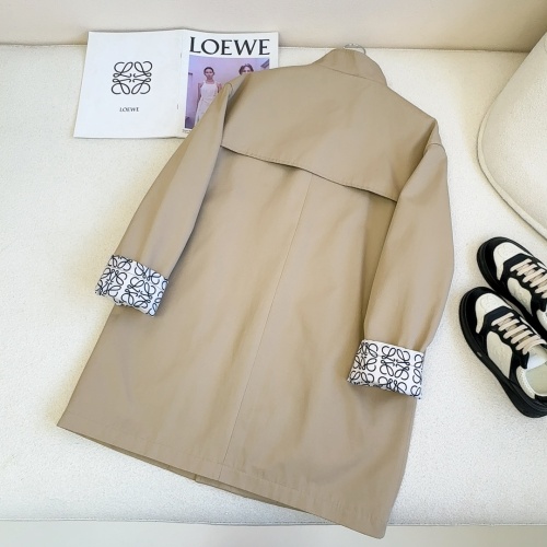 Replica LOEWE Coat Long Sleeved For Women #1237528 $122.00 USD for Wholesale