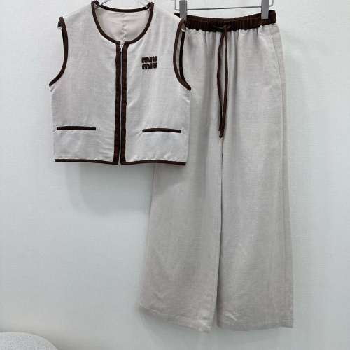 MIU MIU Tracksuits Sleeveless For Women #1237543 $132.00 USD, Wholesale Replica MIU MIU Tracksuits