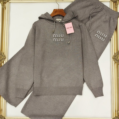 MIU MIU Tracksuits Long Sleeved For Women #1237550 $96.00 USD, Wholesale Replica MIU MIU Tracksuits