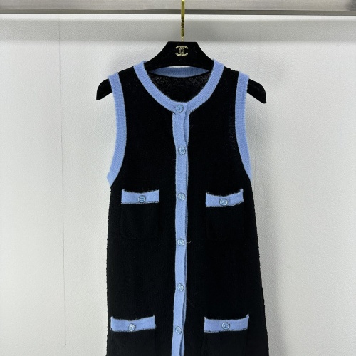 Chanel Dresses Sleeveless For Women #1237553 $108.00 USD, Wholesale Replica Chanel Dresses