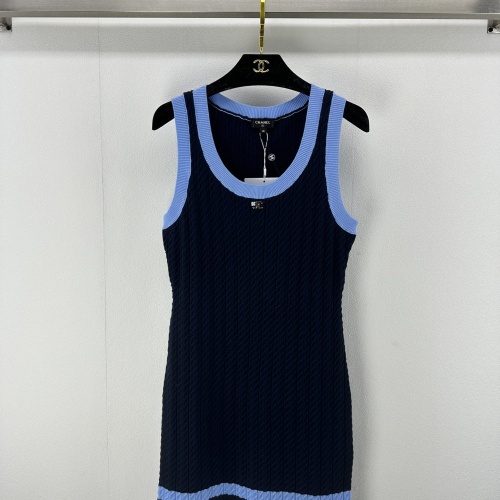 Chanel Dresses Sleeveless For Women #1237554 $102.00 USD, Wholesale Replica Chanel Dresses