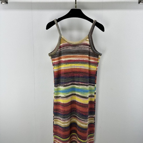 Replica Chanel Dresses Sleeveless For Women #1237555 $96.00 USD for Wholesale