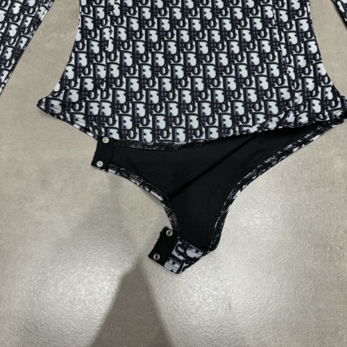 Replica Christian Dior Bathing Suits Long Sleeved For Women #1237579 $64.00 USD for Wholesale