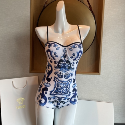 Dolce &amp; Gabbana Bathing Suits Sleeveless For Women #1237592 $41.00 USD, Wholesale Replica Dolce &amp; Gabbana Bathing Suits