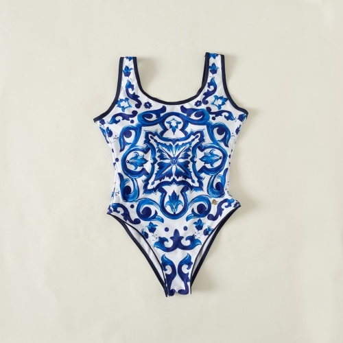 Dolce &amp; Gabbana Bathing Suits Sleeveless For Women #1237593 $41.00 USD, Wholesale Replica Dolce &amp; Gabbana Bathing Suits