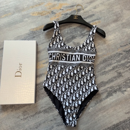 Christian Dior Bathing Suits Sleeveless For Women #1237596 $41.00 USD, Wholesale Replica Christian Dior Bathing Suits