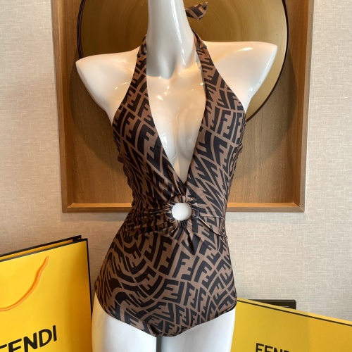 Fendi Bathing Suits Sleeveless For Women #1237597 $41.00 USD, Wholesale Replica Fendi Bathing Suits