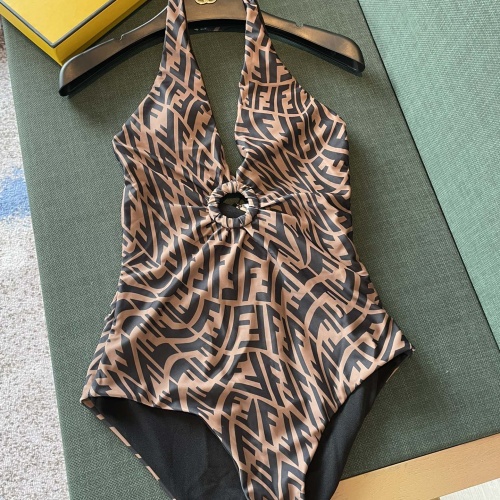 Replica Fendi Bathing Suits Sleeveless For Women #1237597 $41.00 USD for Wholesale