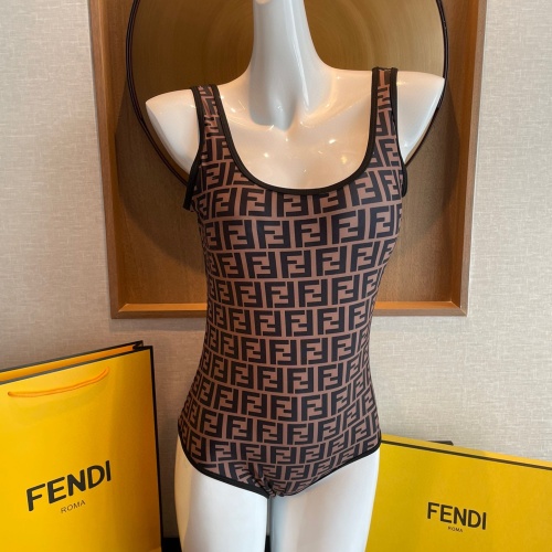 Replica Fendi Bathing Suits Sleeveless For Women #1237598 $41.00 USD for Wholesale