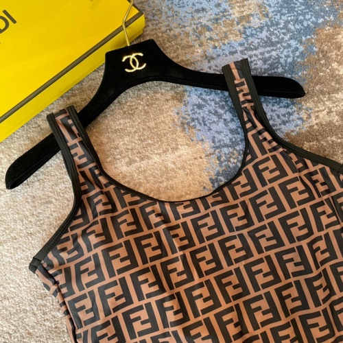 Replica Fendi Bathing Suits Sleeveless For Women #1237598 $41.00 USD for Wholesale