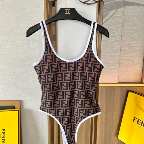 Fendi Bathing Suits Sleeveless For Women #1237599 $41.00 USD, Wholesale Replica Fendi Bathing Suits