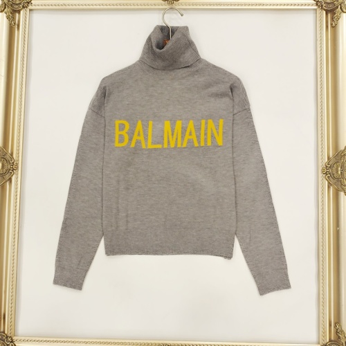 Balmain Sweaters Long Sleeved For Women #1237658 $56.00 USD, Wholesale Replica Balmain Sweaters