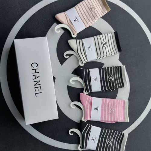 Replica Chanel Socks #1237714 $29.00 USD for Wholesale