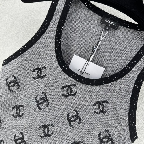 Replica Chanel T-Shirts Sleeveless For Women #1237733 $88.00 USD for Wholesale