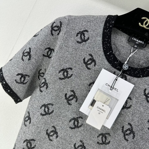 Replica Chanel T-Shirts Short Sleeved For Women #1237736 $88.00 USD for Wholesale