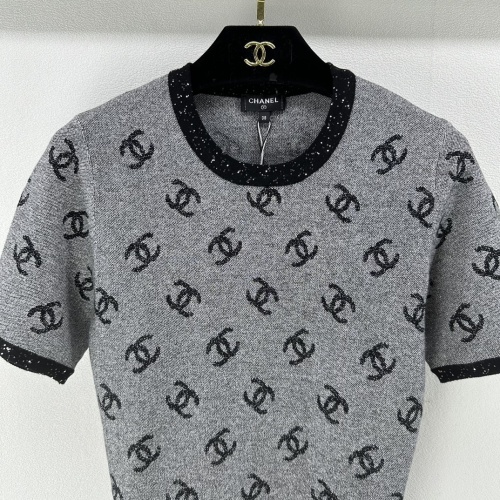 Replica Chanel T-Shirts Short Sleeved For Women #1237736 $88.00 USD for Wholesale