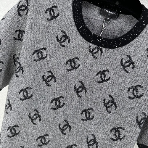 Replica Chanel T-Shirts Short Sleeved For Women #1237736 $88.00 USD for Wholesale