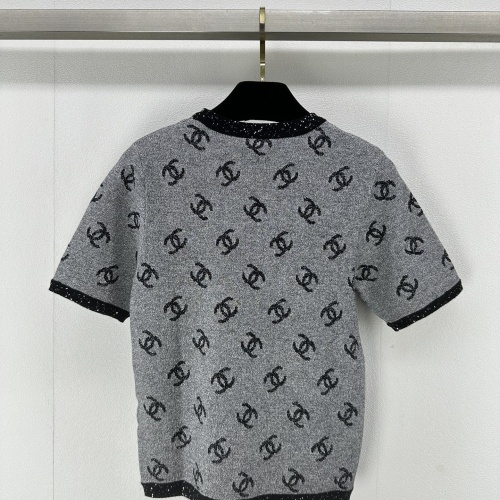 Replica Chanel T-Shirts Short Sleeved For Women #1237736 $88.00 USD for Wholesale