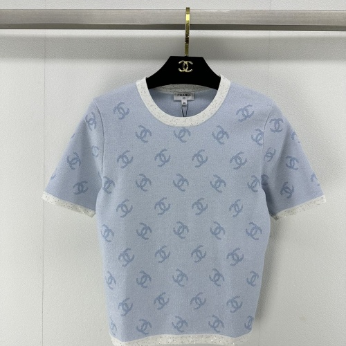 Chanel T-Shirts Short Sleeved For Women #1237738 $88.00 USD, Wholesale Replica Chanel T-Shirts