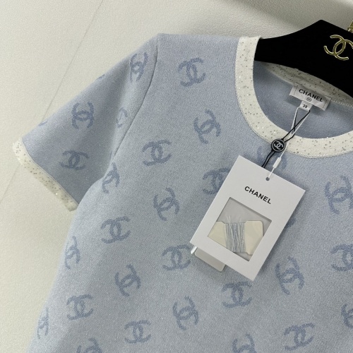 Replica Chanel T-Shirts Short Sleeved For Women #1237738 $88.00 USD for Wholesale