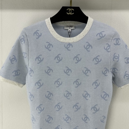 Replica Chanel T-Shirts Short Sleeved For Women #1237738 $88.00 USD for Wholesale