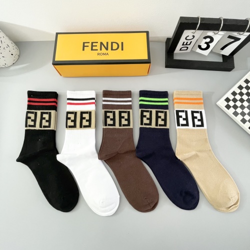 Replica Fendi Socks #1237740 $29.00 USD for Wholesale