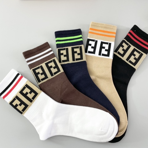 Replica Fendi Socks #1237740 $29.00 USD for Wholesale