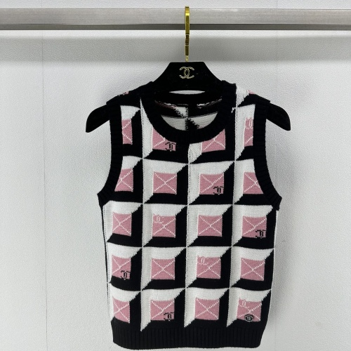 Chanel T-Shirts Sleeveless For Women #1237741 $92.00 USD, Wholesale Replica Chanel T-Shirts