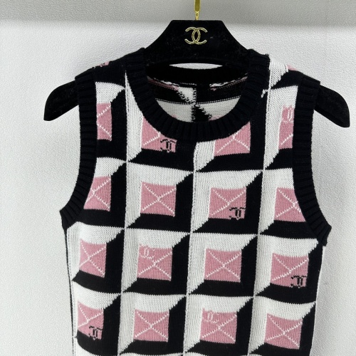 Replica Chanel T-Shirts Sleeveless For Women #1237741 $92.00 USD for Wholesale