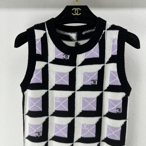 Replica Chanel T-Shirts Sleeveless For Women #1237742 $92.00 USD for Wholesale